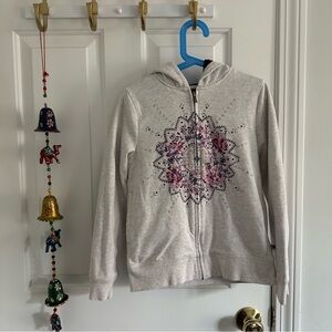 Lucky Brand Girl’s Full Zip Fleece Lined Sweatshirt Medium